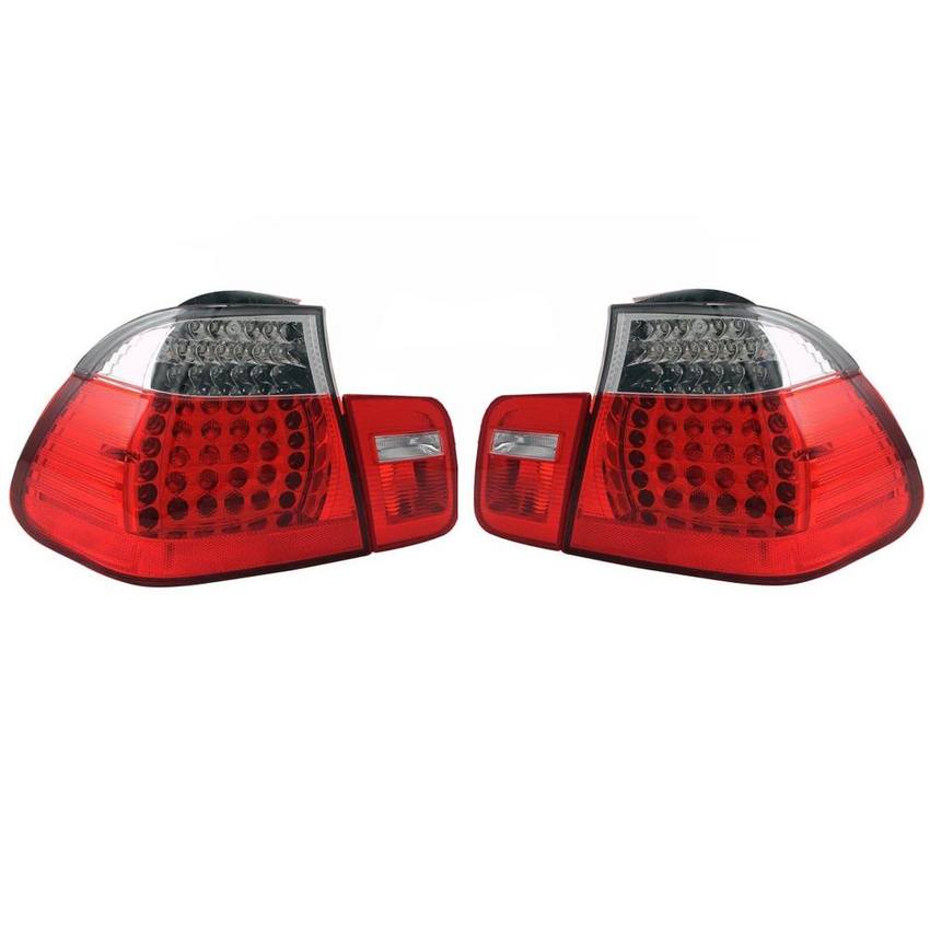 BMW Tail Light Kit - Driver and Passenger Side Inner and Outer (White Turn Signal) 63218383822 - ULO 2850000KIT